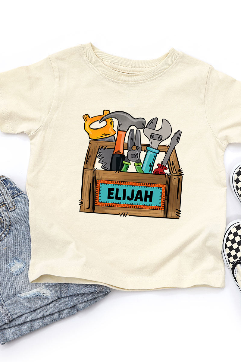 Toddler Personalized Little Fixer Fine Jersey Tee product image 7