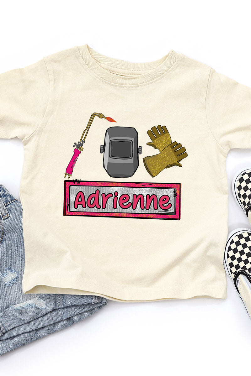 Toddler Personalized Pink Mini Metal Maker Fine Jersey Tee product image 7