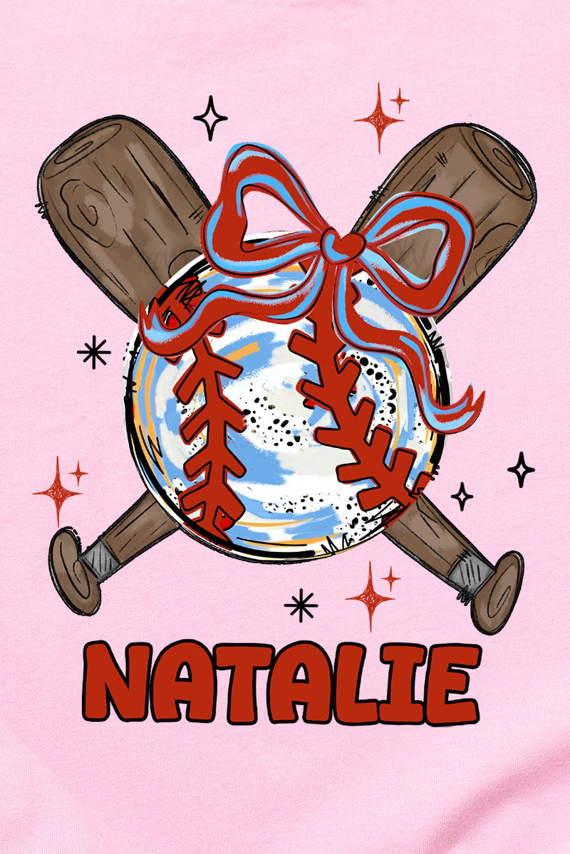 Toddler Personalized Coquette Home Run Hitter Fine Jersey product image 2