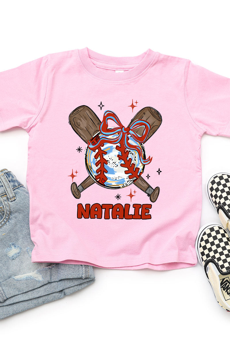 Toddler Personalized Coquette Home Run Hitter Fine Jersey product image 1