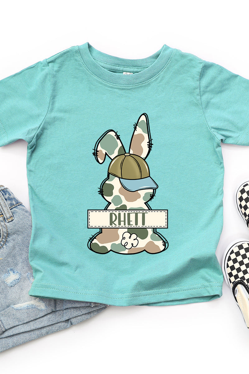 Toddler Personalized Camo Bunny Fine Jersey Tee product image 6