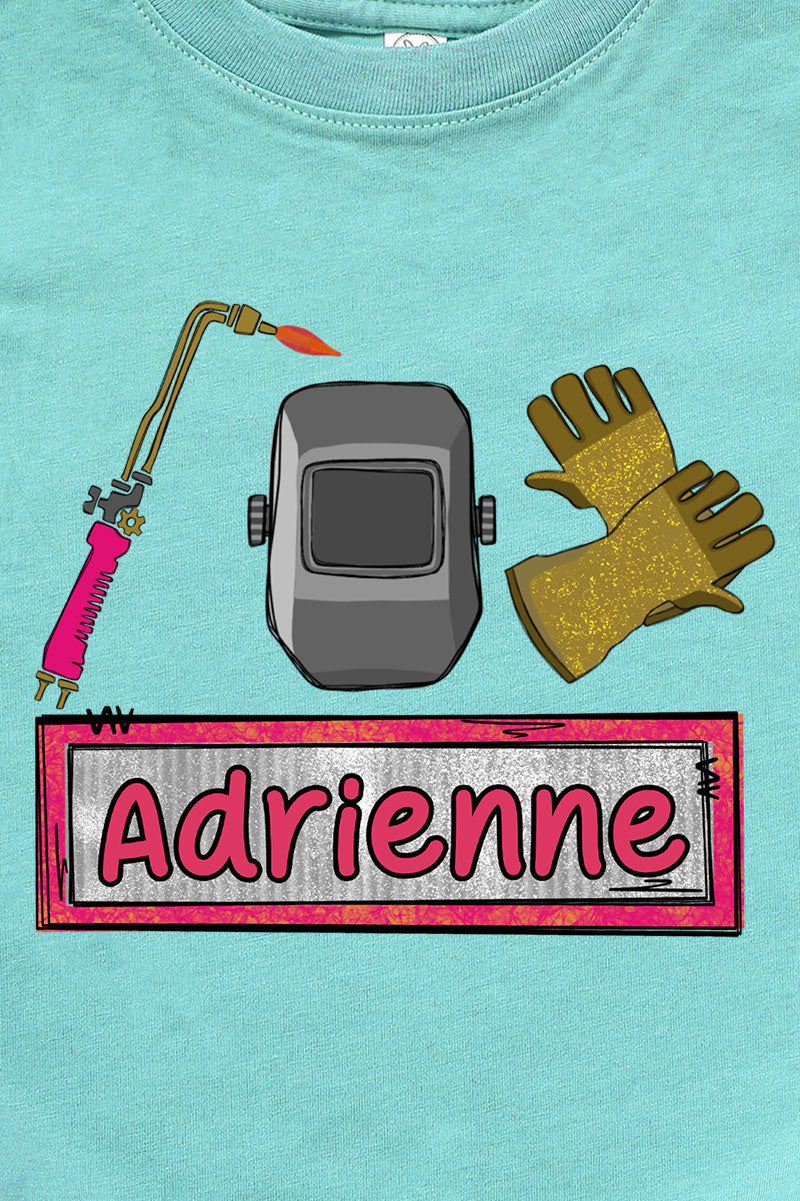 Toddler Personalized Pink Mini Metal Maker Fine Jersey Tee product image 2