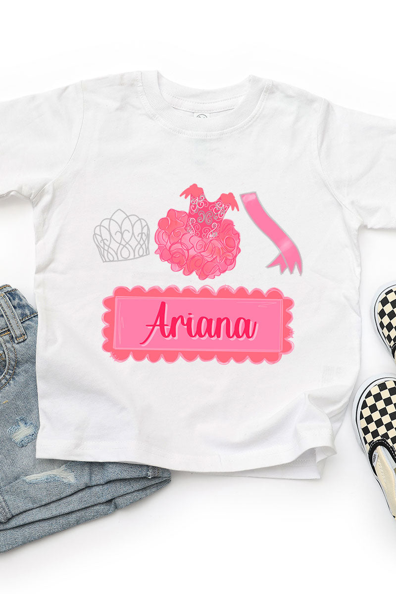 Toddler Personalized Crowned Cutie Fine Jersey Tee product image 7