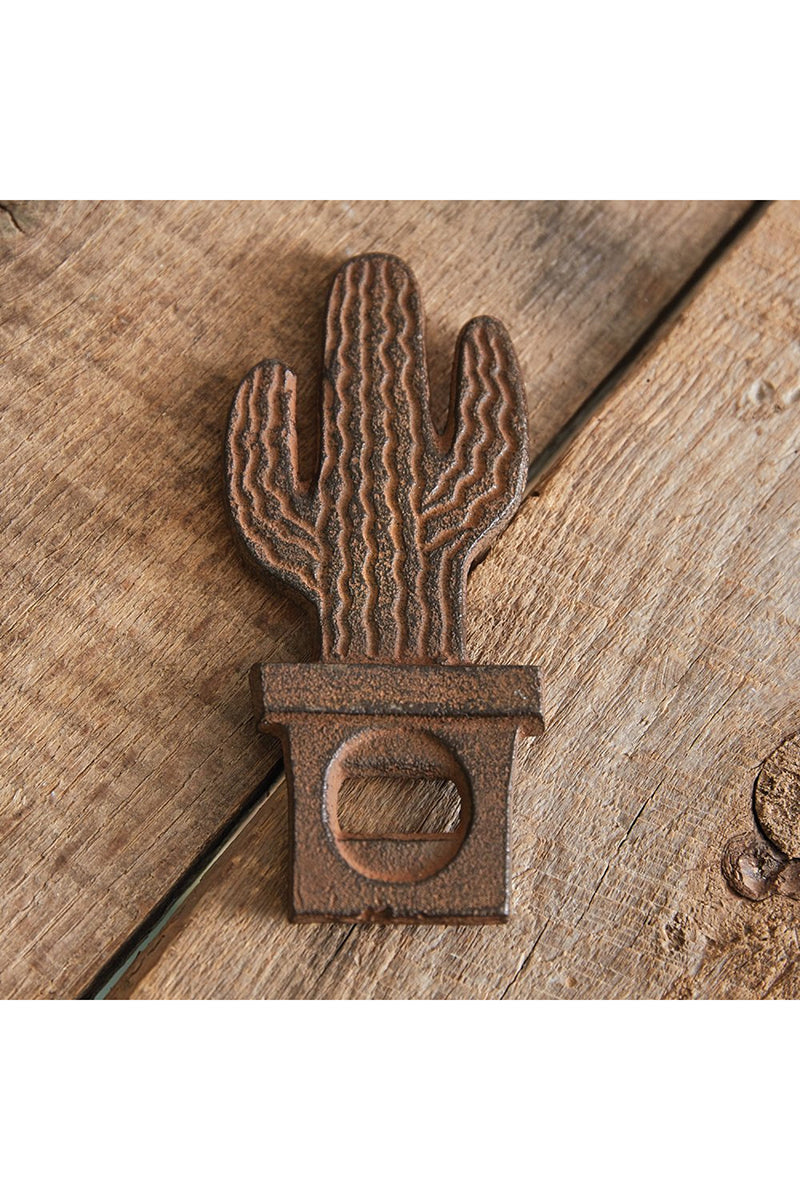 5.25 x 2.25 Cactus Cast Iron Bottle Opener