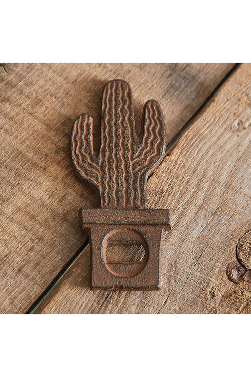 5.25 x 2.25 Cactus Cast Iron Bottle Opener