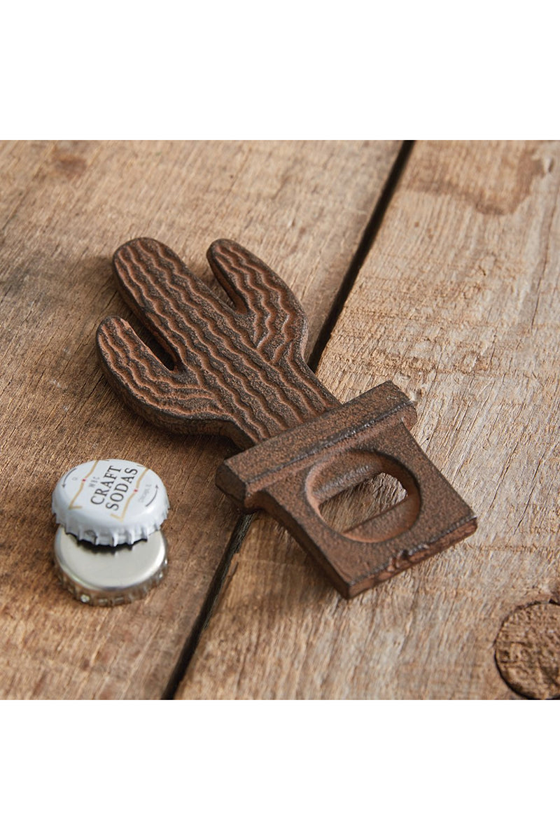 5.25 x 2.25 Cactus Cast Iron Bottle Opener