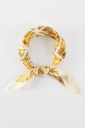 Modern Rhythm Mustard Square Satin Scarf