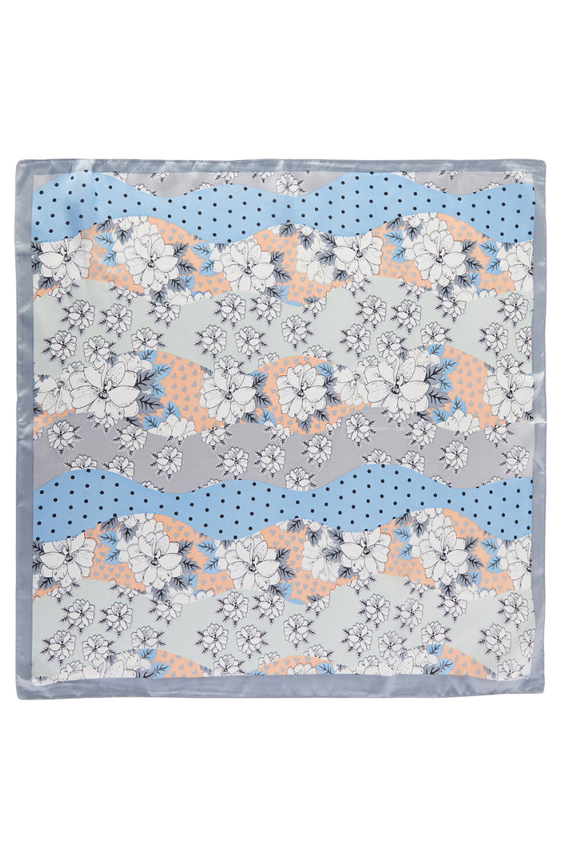 Summer Dreams Green Square Satin Scarf