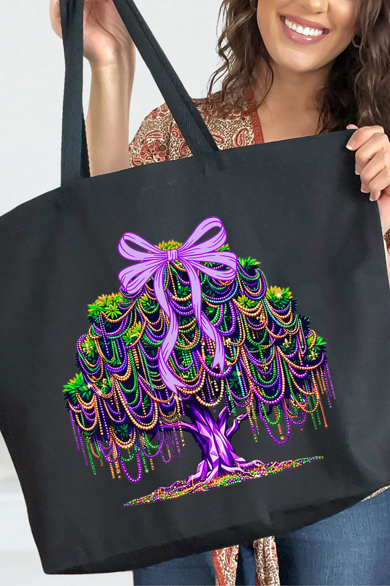 Bayou Bead Tree Canvas Jumbo Tote