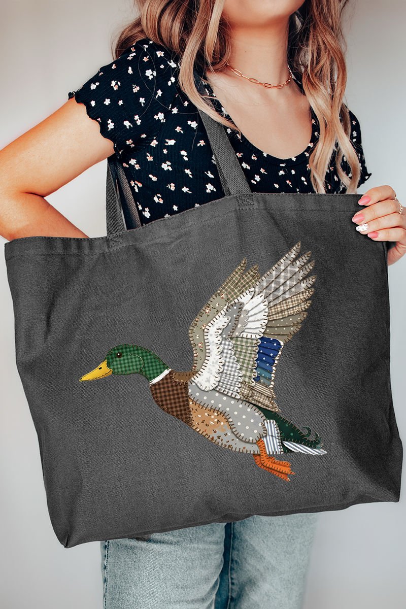 Mallard Flights Canvas Jumbo Tote