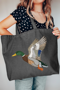 Mallard Flights Canvas Jumbo Tote