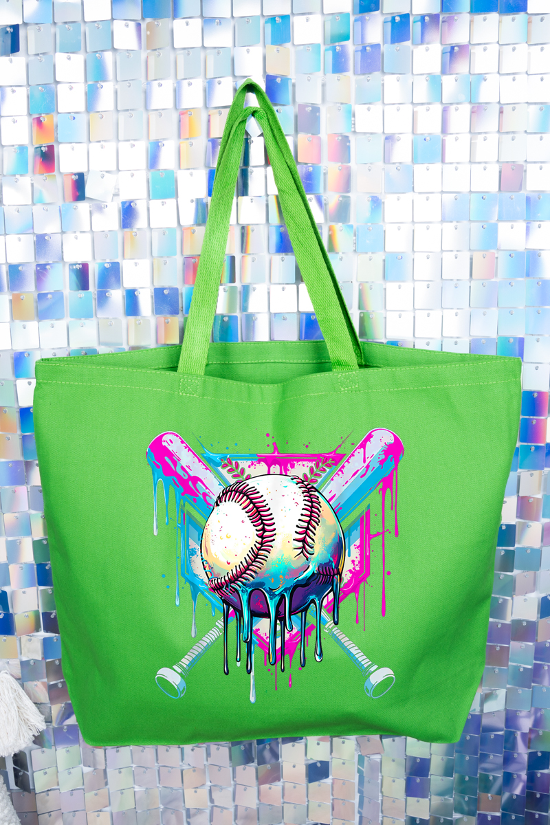 Diamond Drip Canvas Jumbo Tote