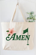 Amen & Azalea Canvas Jumbo Tote