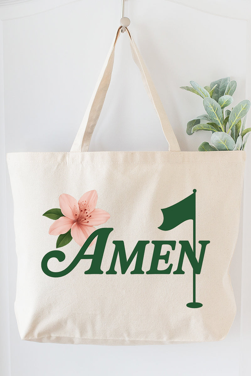 Amen & Azalea Canvas Jumbo Tote