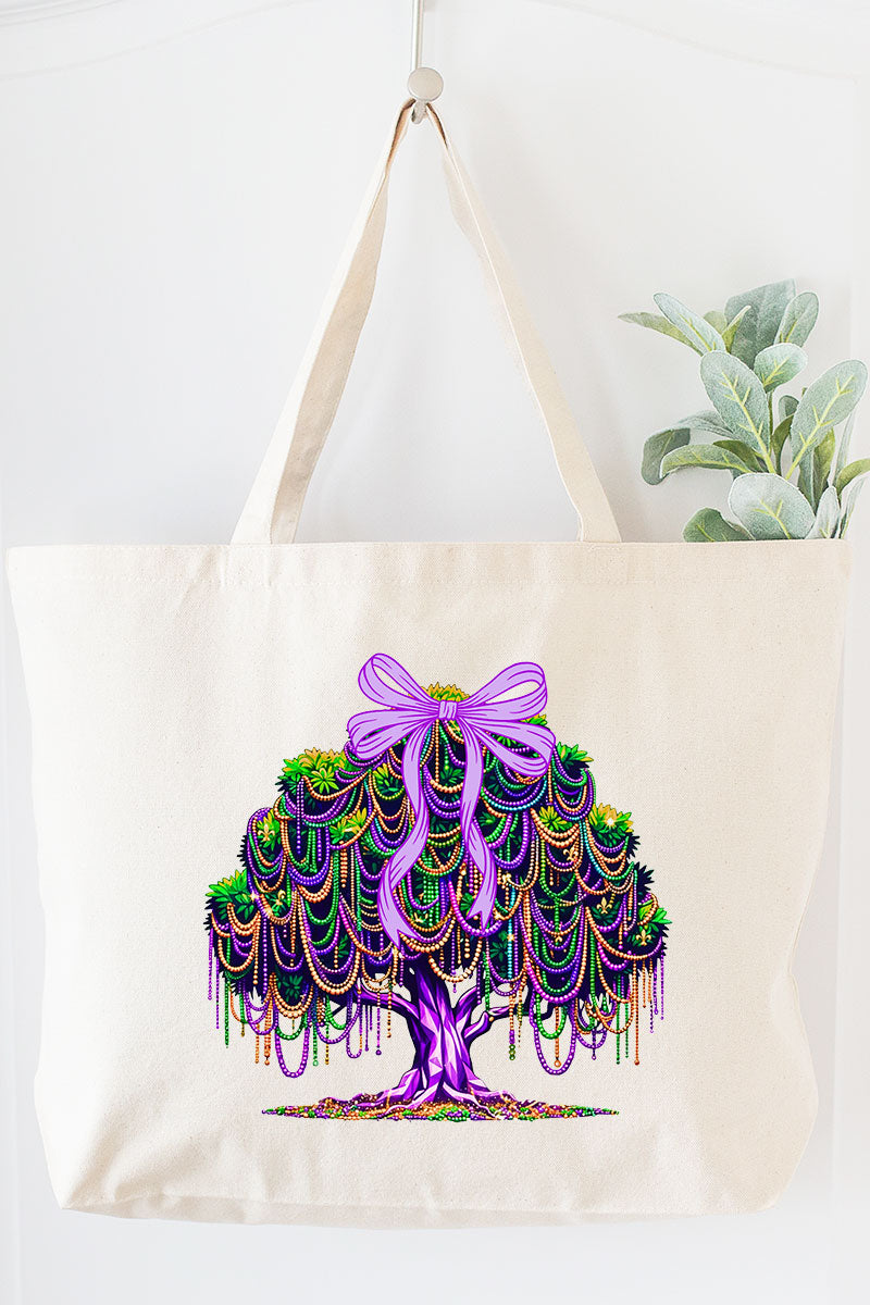 Bayou Bead Tree Canvas Jumbo Tote
