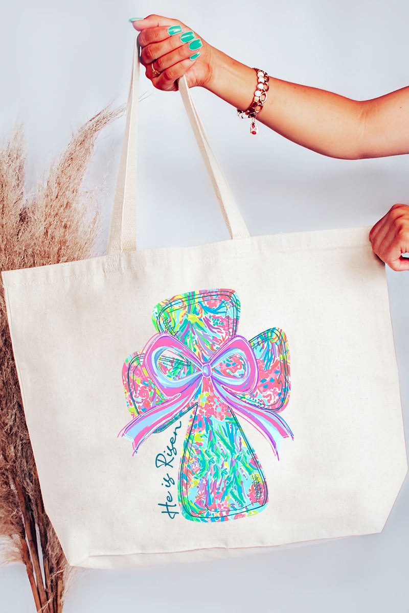 Faith & Frills Canvas Jumbo Tote