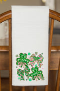 Lucky Luxe Bows Waffle Kitchen Towel