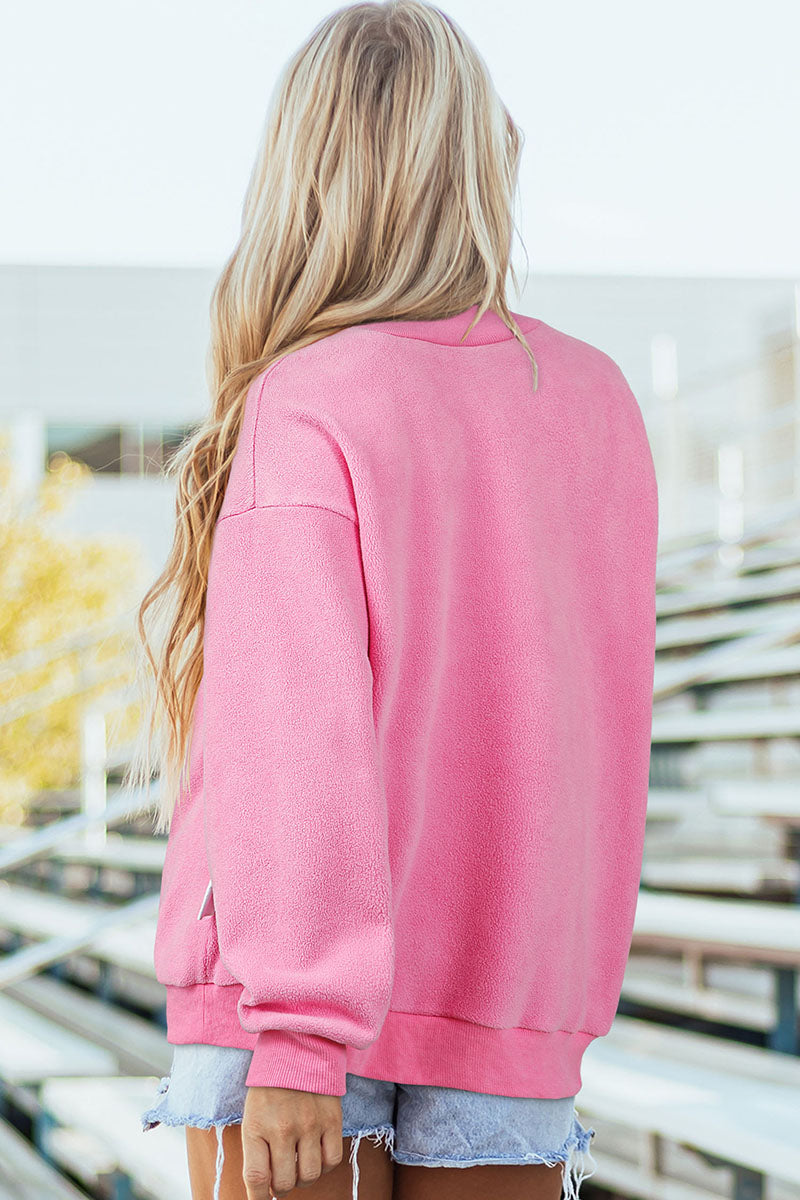 All Angles Alabama Bright Pink Mock Neck Sweatshirt product image 4