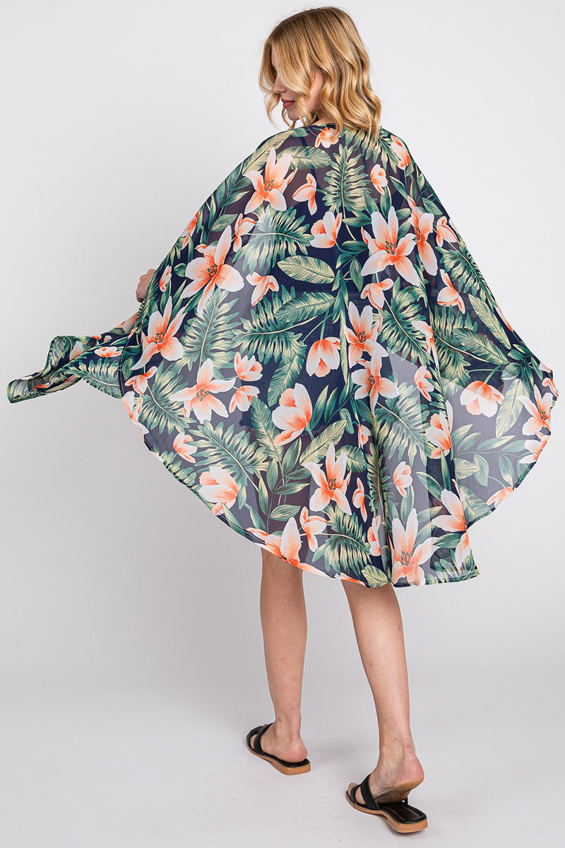 Island Edit Navy Kimono