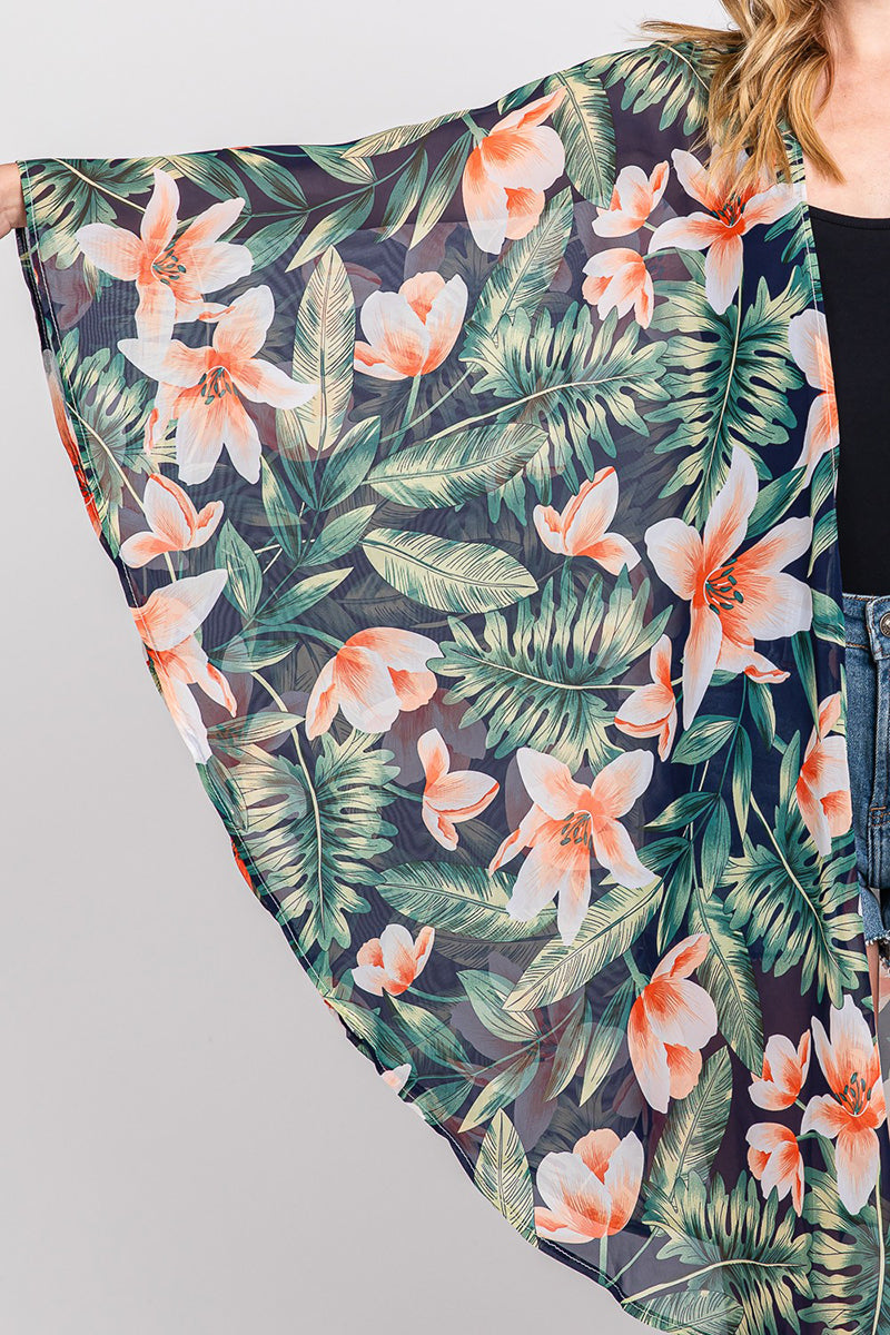 Island Edit Navy Kimono