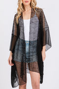 Summer Breeze Black Kimono
