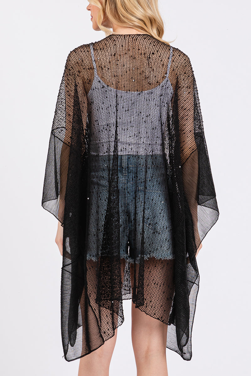 Summer Breeze Black Kimono