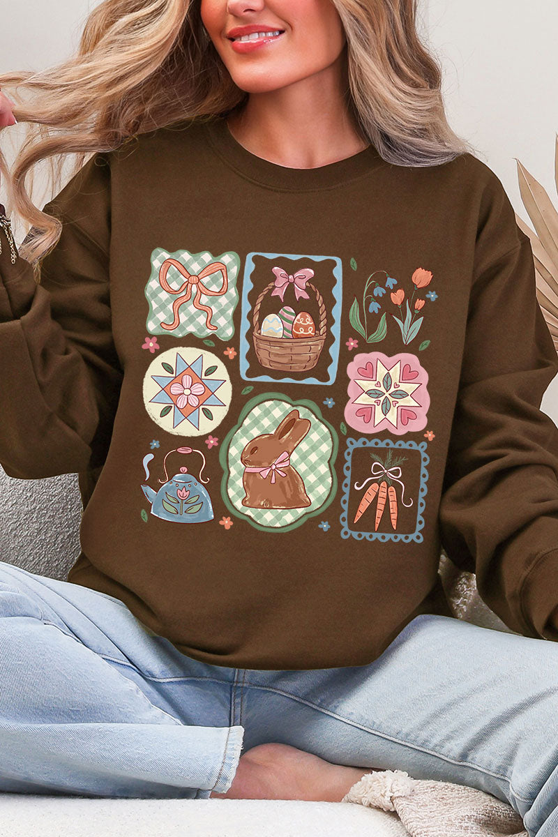 Blossom Bunny Patch Ecosmart Crewneck Sweatshirt product image 2