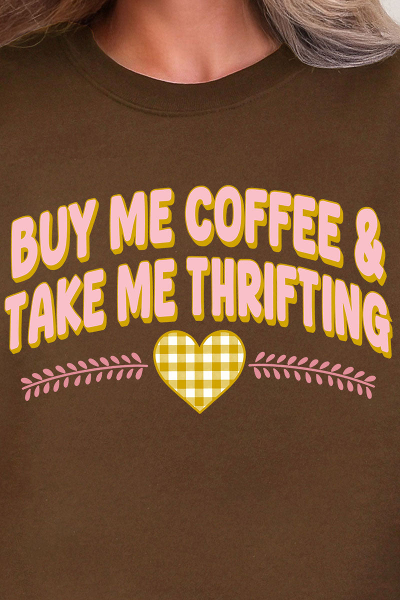 Buy Me Coffee And Take Me Thrifting Ecosmart Crewneck product image 2