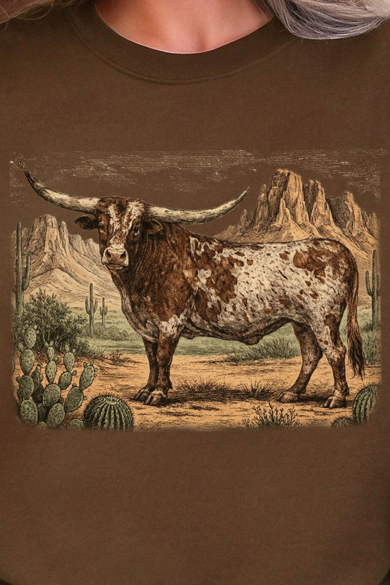 Desert Monarch Longhorn Ecosmart Crewneck Sweatshirt product image 7