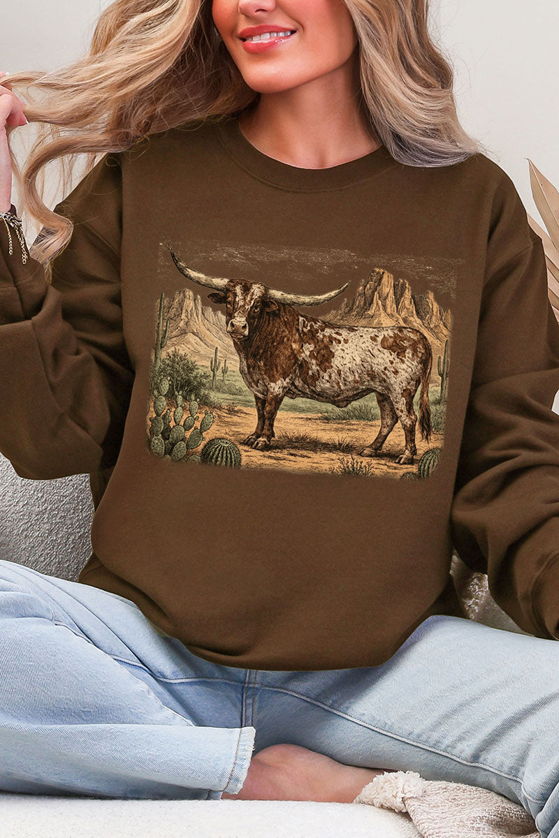 Desert Monarch Longhorn Ecosmart Crewneck Sweatshirt product image 1