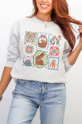 Blossom Bunny Patch Ecosmart Crewneck Sweatshirt product image 1