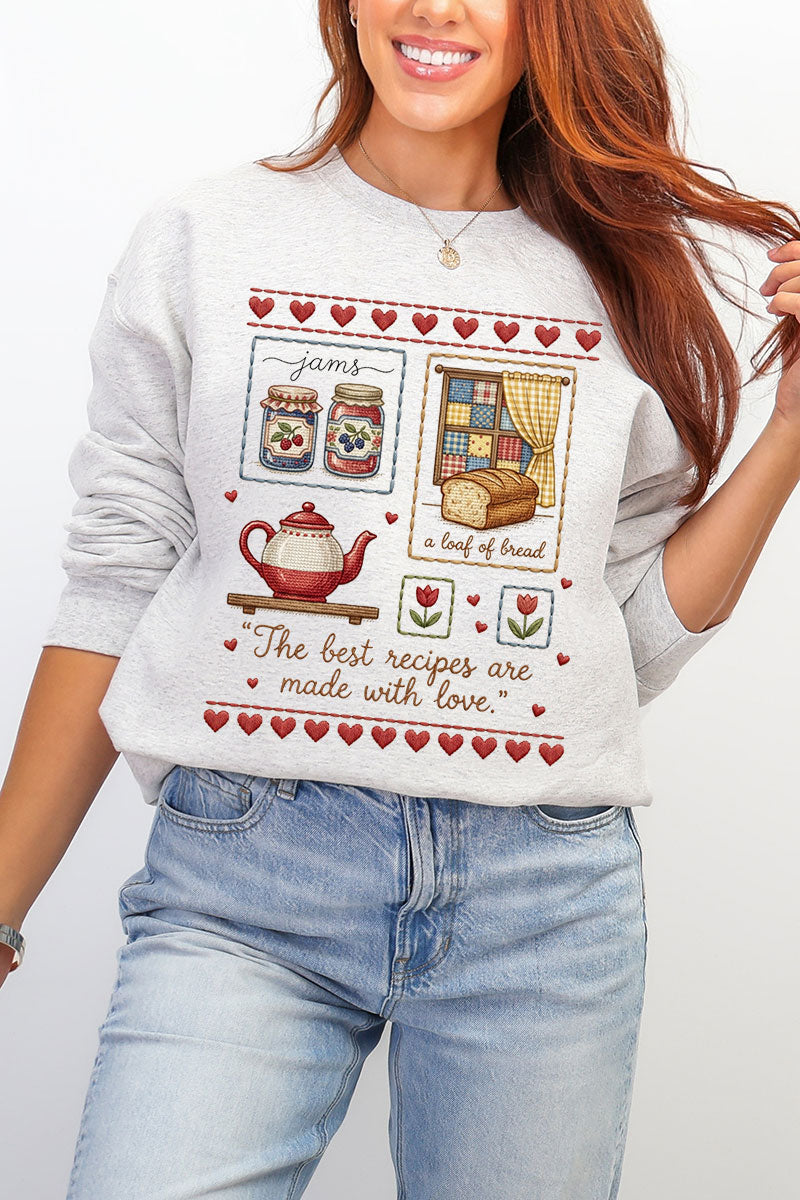 Made With Love Ecosmart Crewneck Sweatshirt product image 5