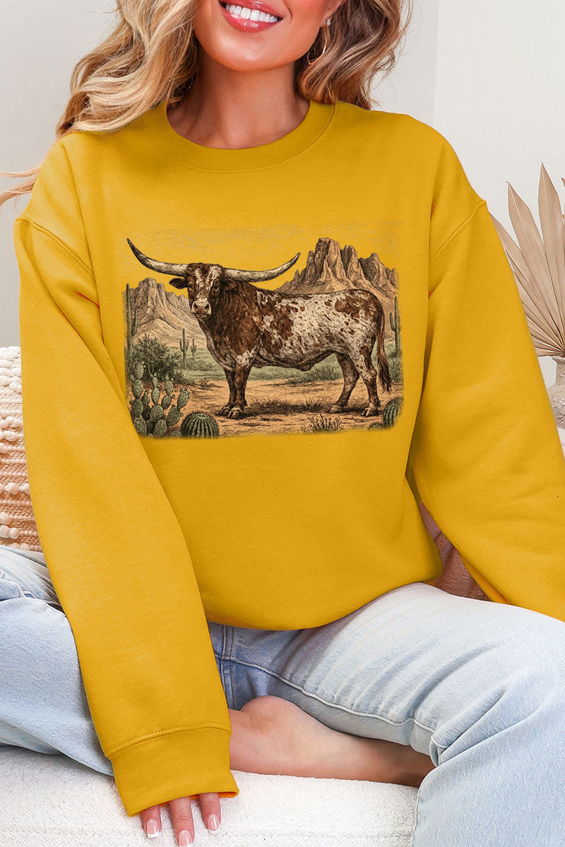 Desert Monarch Longhorn Ecosmart Crewneck Sweatshirt product image 3
