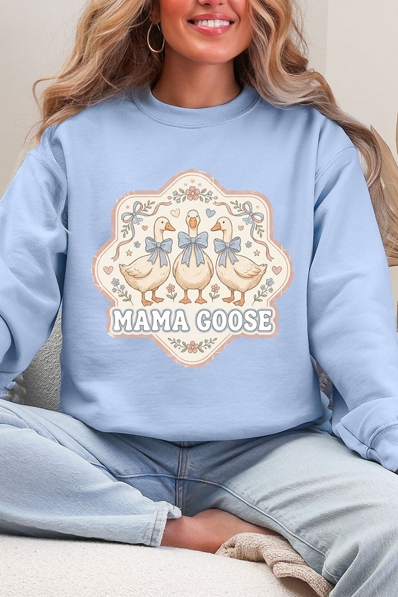 Blue Bow Mama Goose Ecosmart Crewneck Sweatshirt product image 4