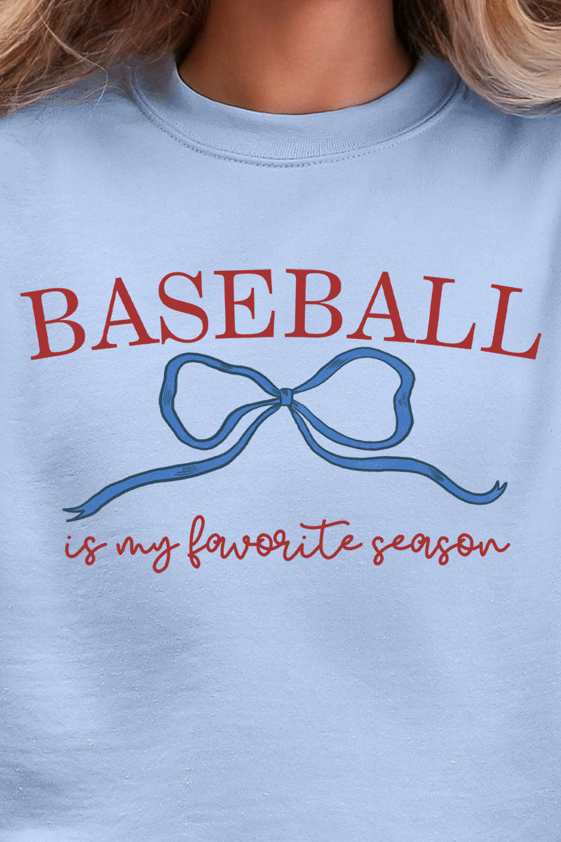 Coquette My Favorite Baseball Ecosmart Crewneck Sweatshirt product image 2