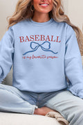 Coquette My Favorite Baseball Ecosmart Crewneck Sweatshirt product image 1