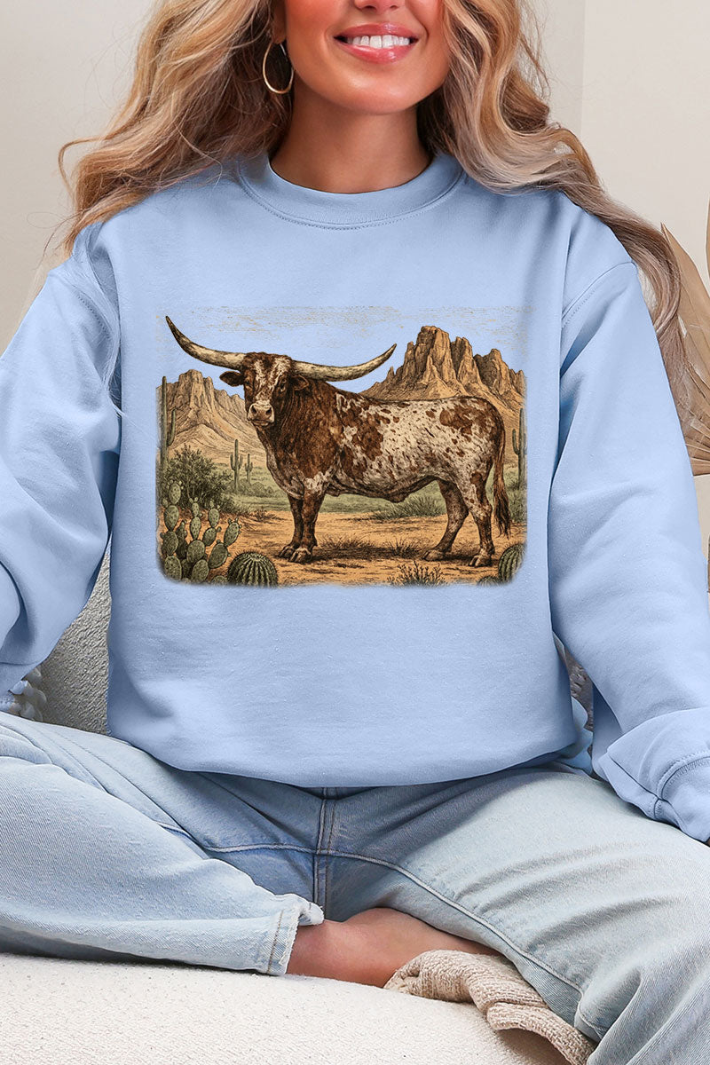 Desert Monarch Longhorn Ecosmart Crewneck Sweatshirt product image 4