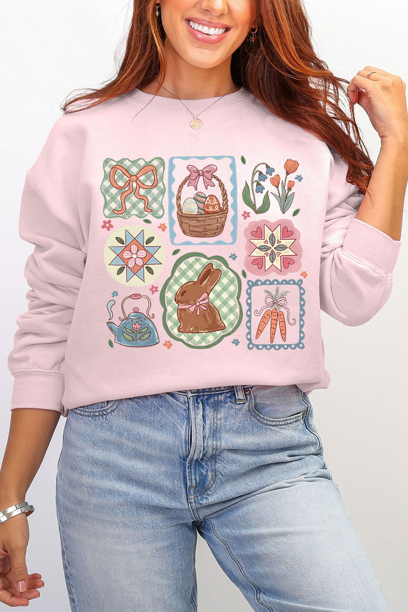 Blossom Bunny Patch Ecosmart Crewneck Sweatshirt product image 4