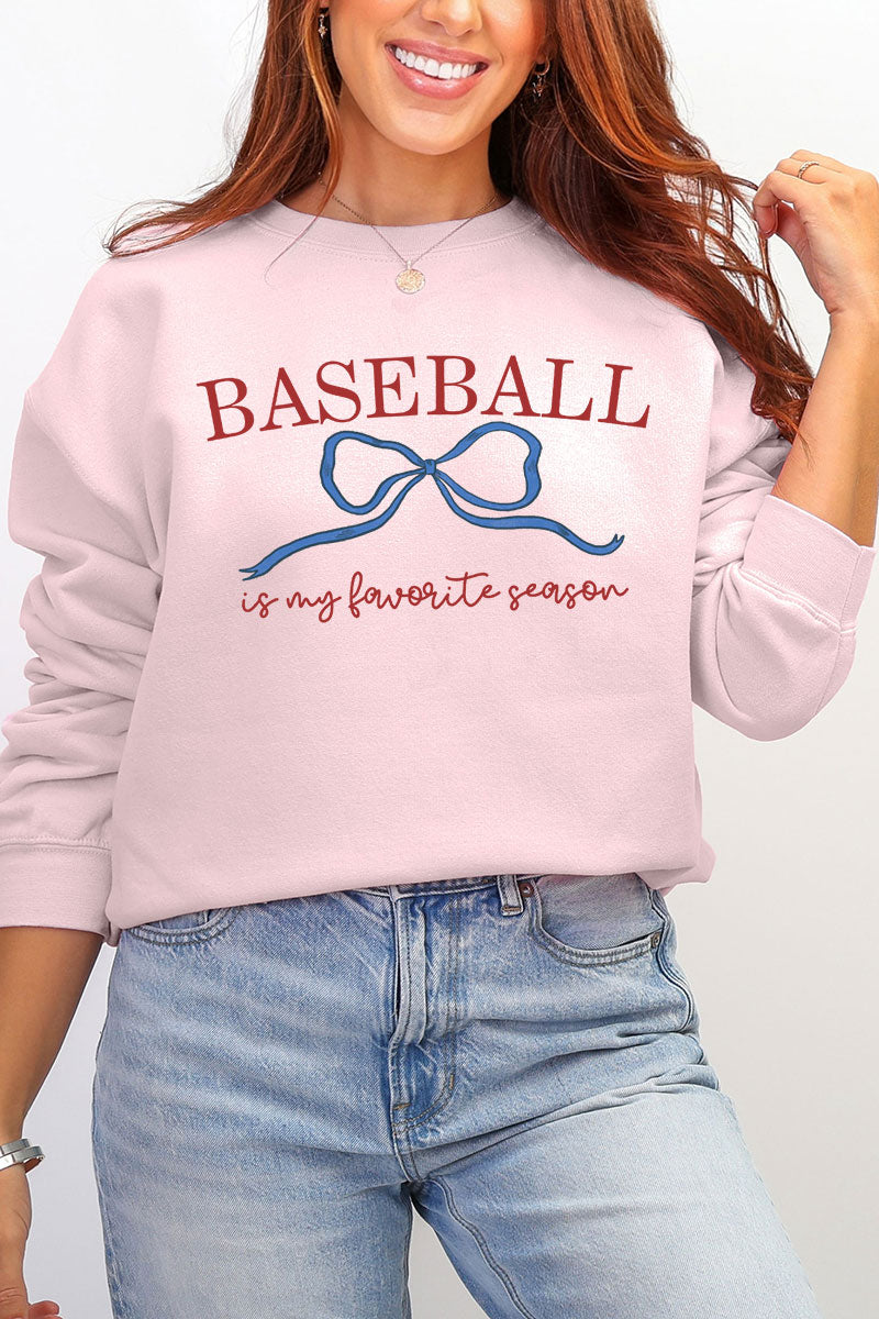 Coquette My Favorite Baseball Ecosmart Crewneck Sweatshirt product image 4