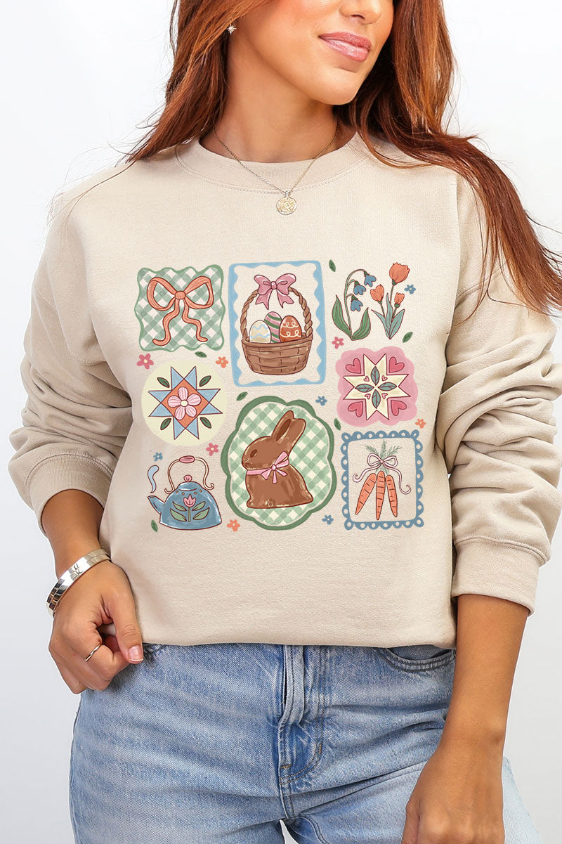 Blossom Bunny Patch Ecosmart Crewneck Sweatshirt product image 5