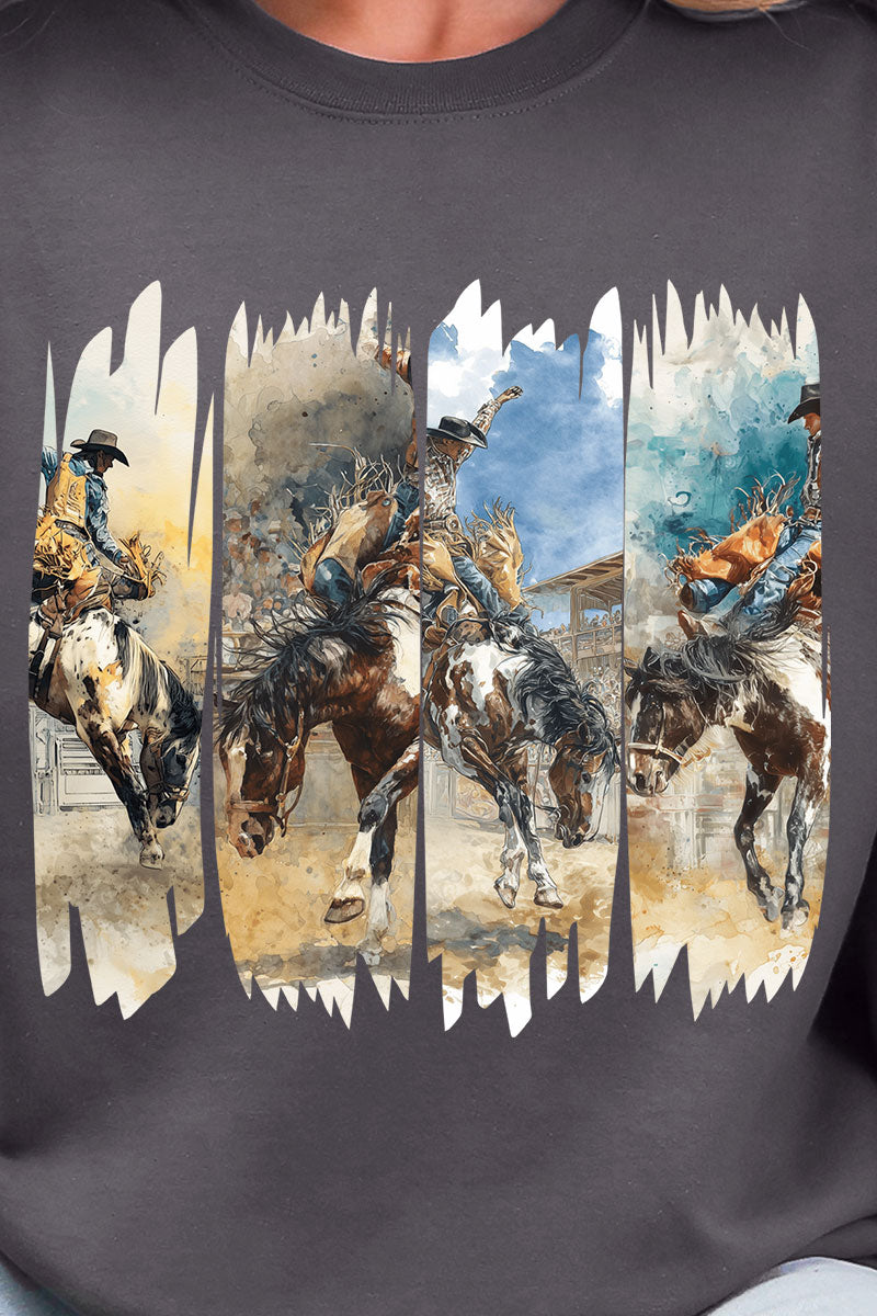 Retro Rodeo Rebel Ecosmart Crewneck Sweatshirt product image 2