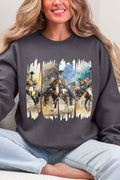 Retro Rodeo Rebel Ecosmart Crewneck Sweatshirt product image 1