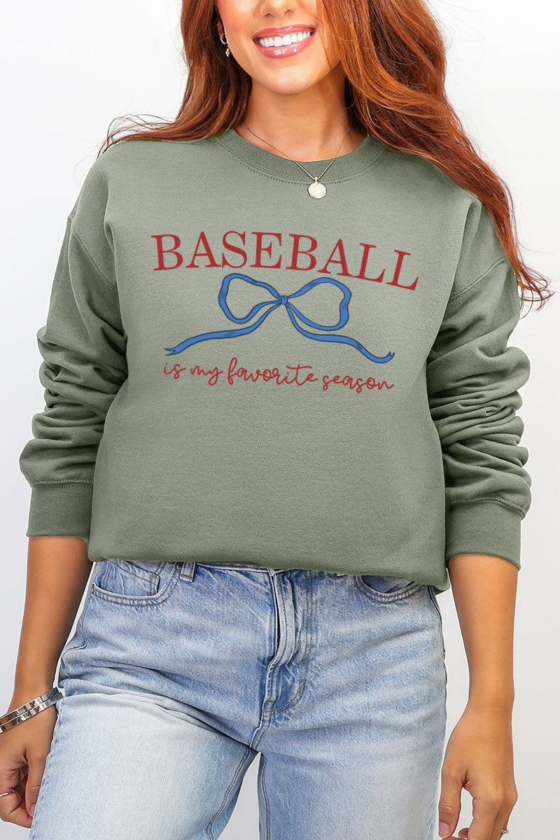 Coquette My Favorite Baseball Ecosmart Crewneck Sweatshirt product image 6
