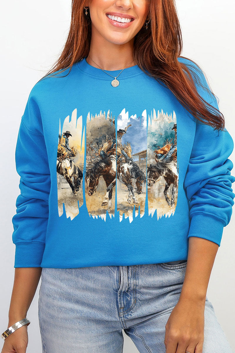 Retro Rodeo Rebel Ecosmart Crewneck Sweatshirt product image 6