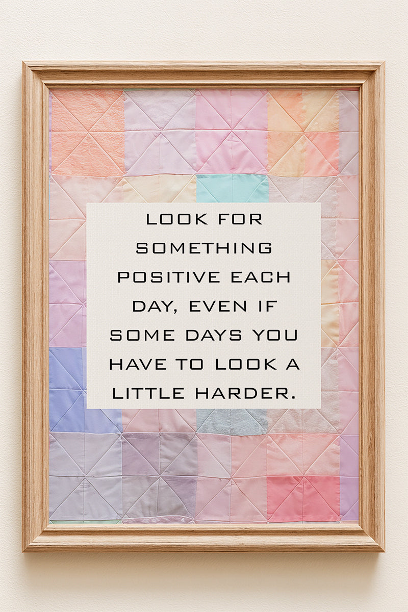 Patchwork Positivity Ready To Frame Canvas Print