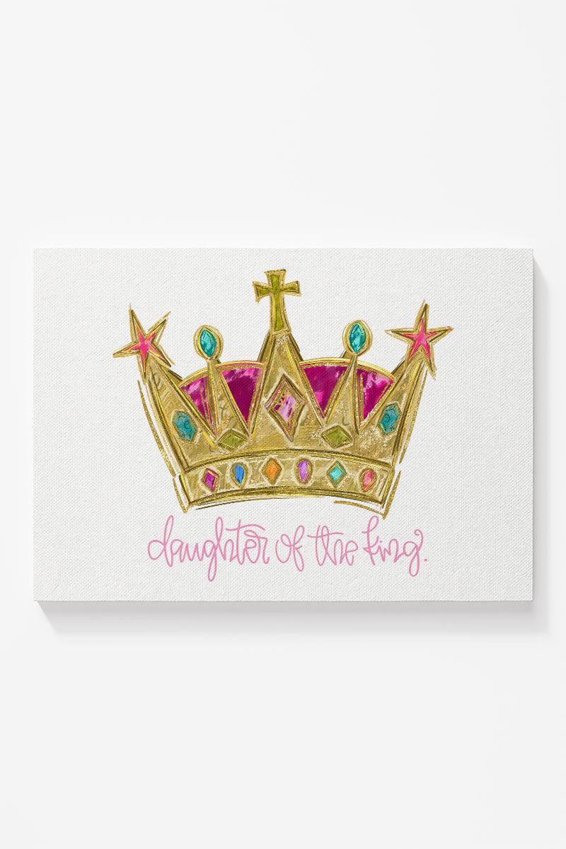 Bejeweled Daughter Of The King Ready To Frame Canvas Print