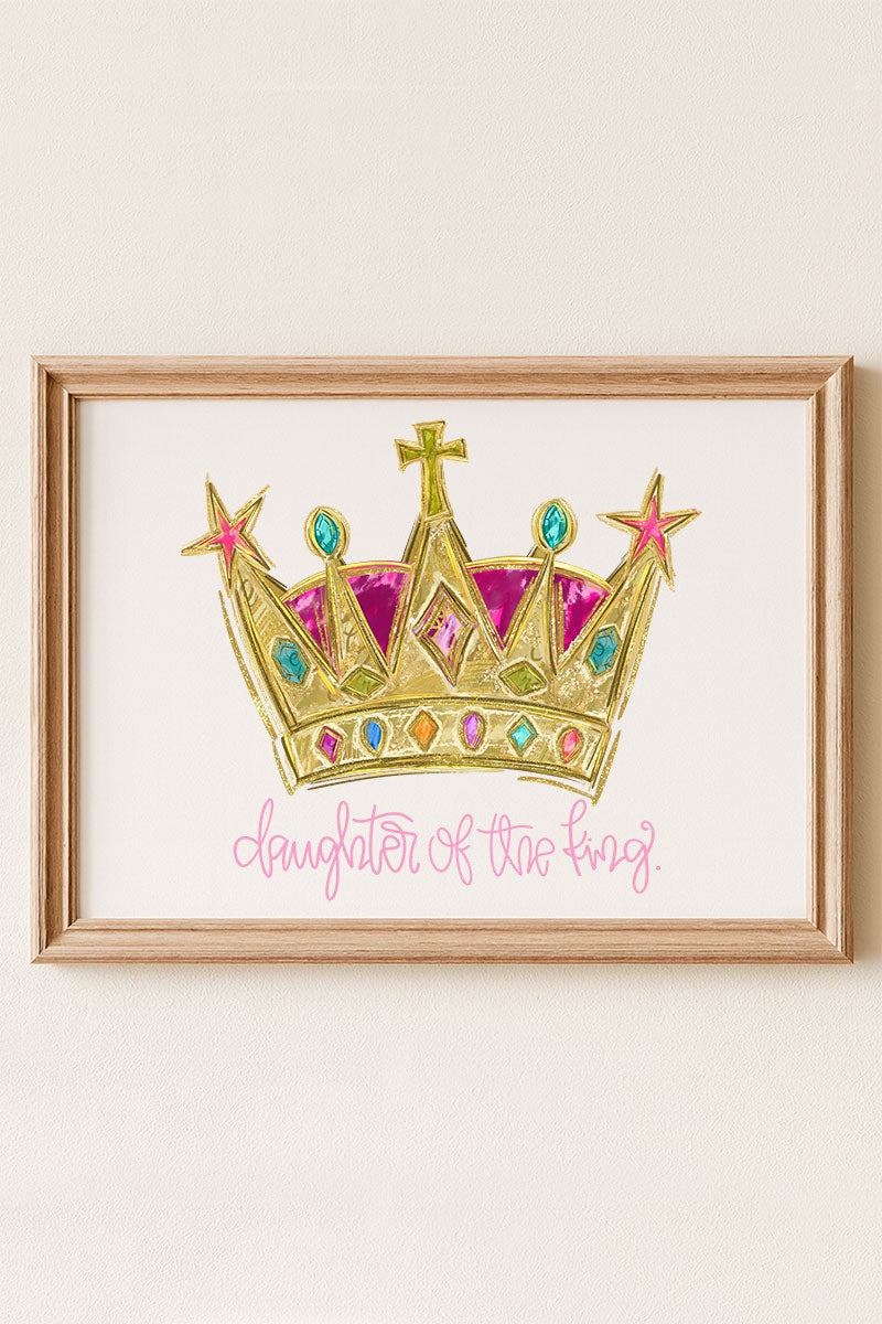 Bejeweled Daughter Of The King Ready To Frame Canvas Print
