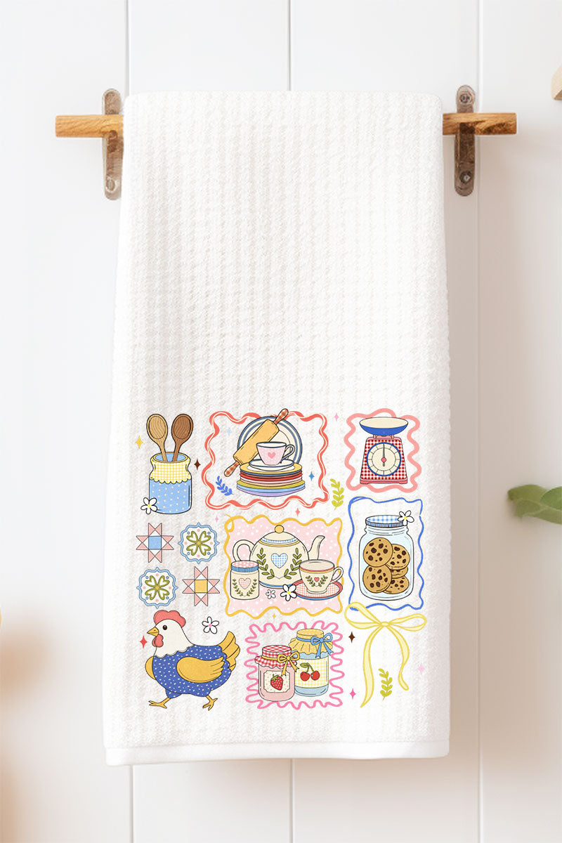 Granny's Kitchen Waffle Kitchen Towel