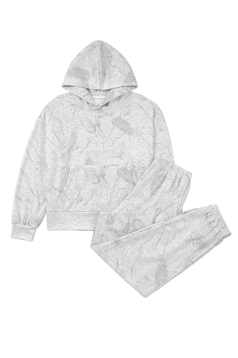 Hidden Trail Light Gray Hoodie and Pants Set product image 3