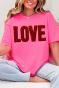Fall In Love Faux Yarn Comfort Colors Adult Ring-Spun Cotton Tee